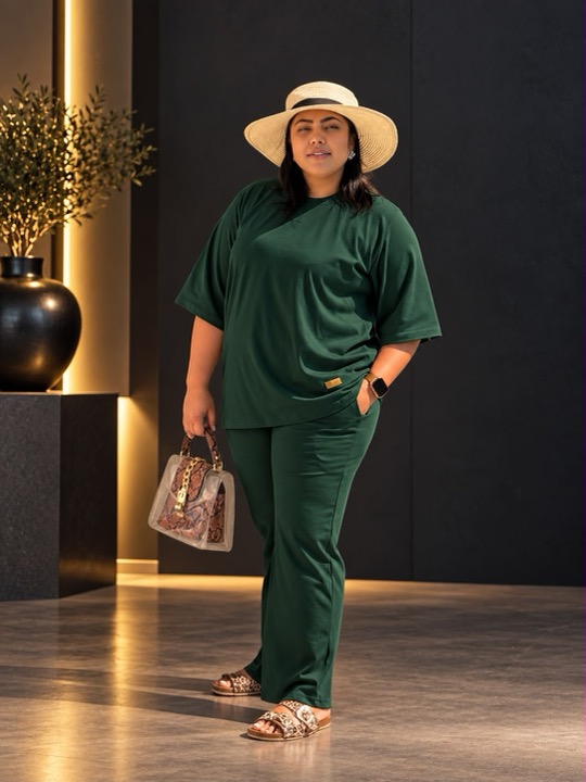 Tee & Pants Set in Bottle Green, modest clothing by RCL by Rieffs, Cape Town
