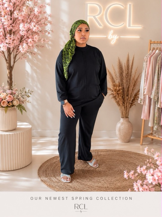 Tunic & Pants Set in Black, modest clothing by RCL by Rieffs, Cape Town