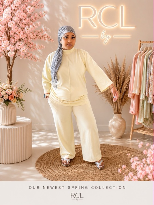 Tunic & Pants Set in Butter, modest clothing by RCL by Rieffs, Cape Town